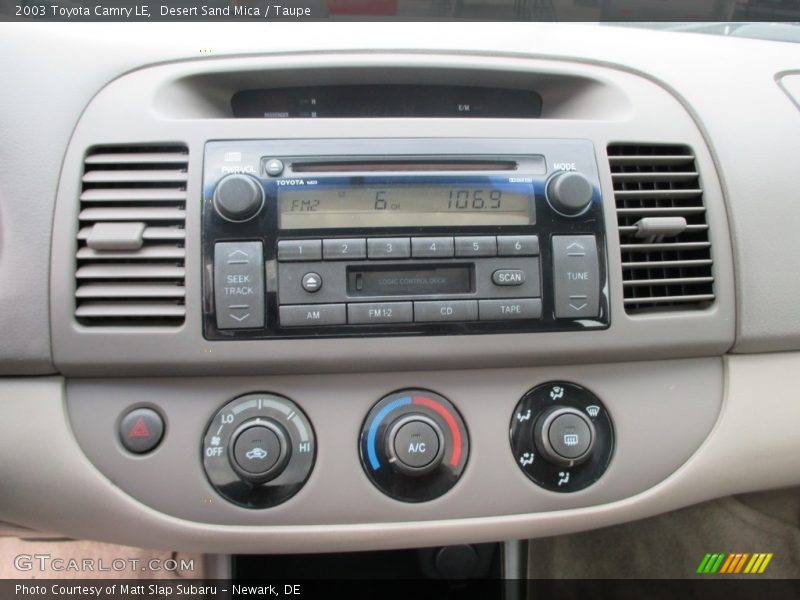 Desert Sand Mica / Taupe 2003 Toyota Camry LE