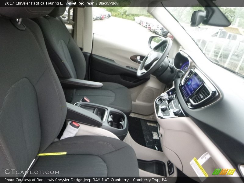 Velvet Red Pearl / Black/Alloy 2017 Chrysler Pacifica Touring L