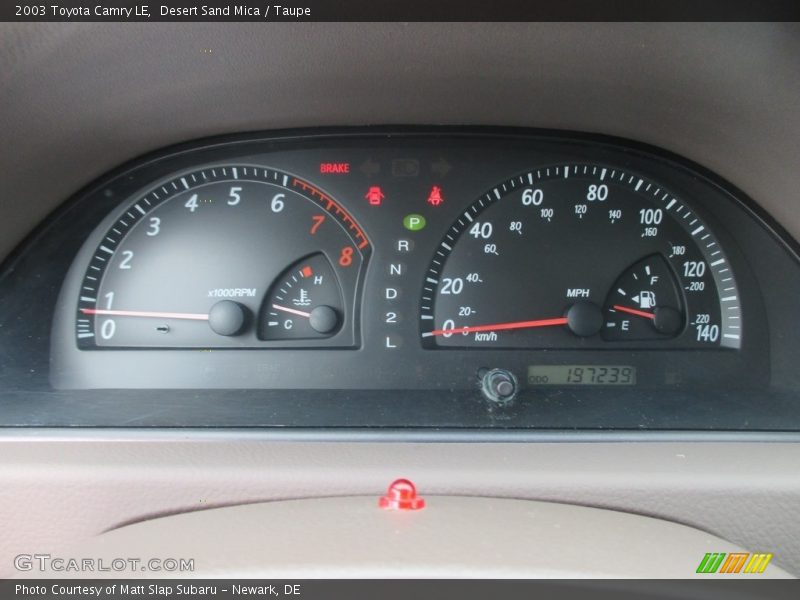 Desert Sand Mica / Taupe 2003 Toyota Camry LE