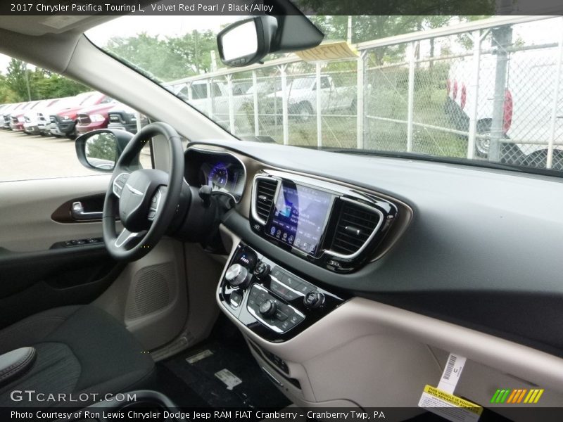 Velvet Red Pearl / Black/Alloy 2017 Chrysler Pacifica Touring L