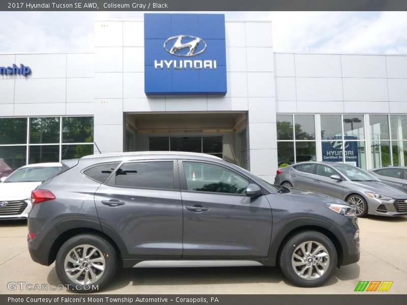 Coliseum Gray / Black 2017 Hyundai Tucson SE AWD