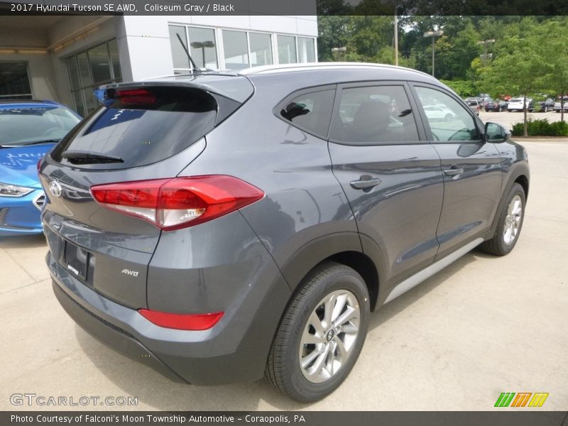 Coliseum Gray / Black 2017 Hyundai Tucson SE AWD