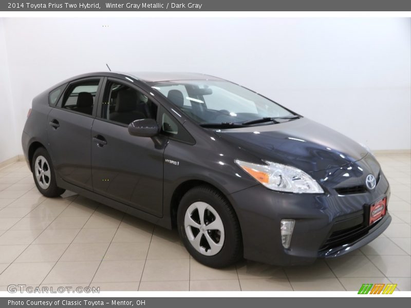 Winter Gray Metallic / Dark Gray 2014 Toyota Prius Two Hybrid