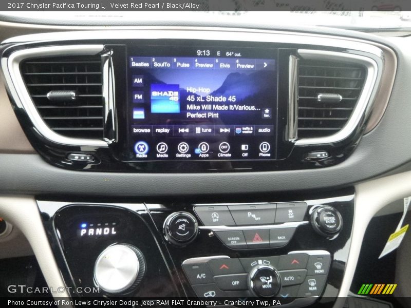 Velvet Red Pearl / Black/Alloy 2017 Chrysler Pacifica Touring L