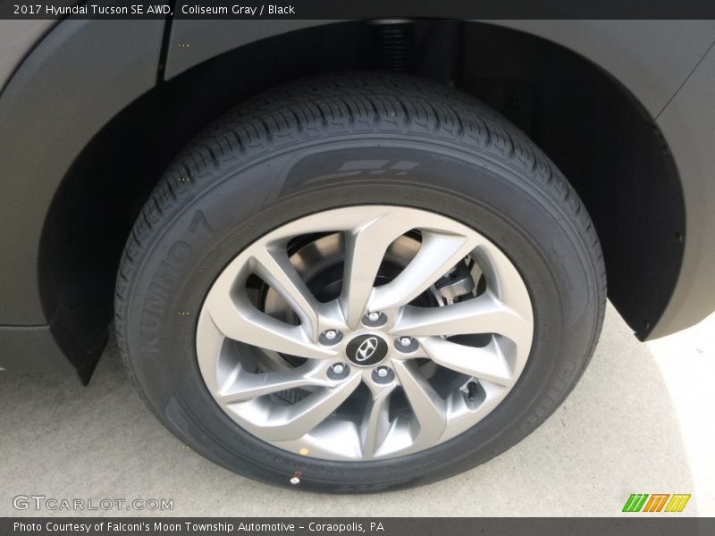 Coliseum Gray / Black 2017 Hyundai Tucson SE AWD
