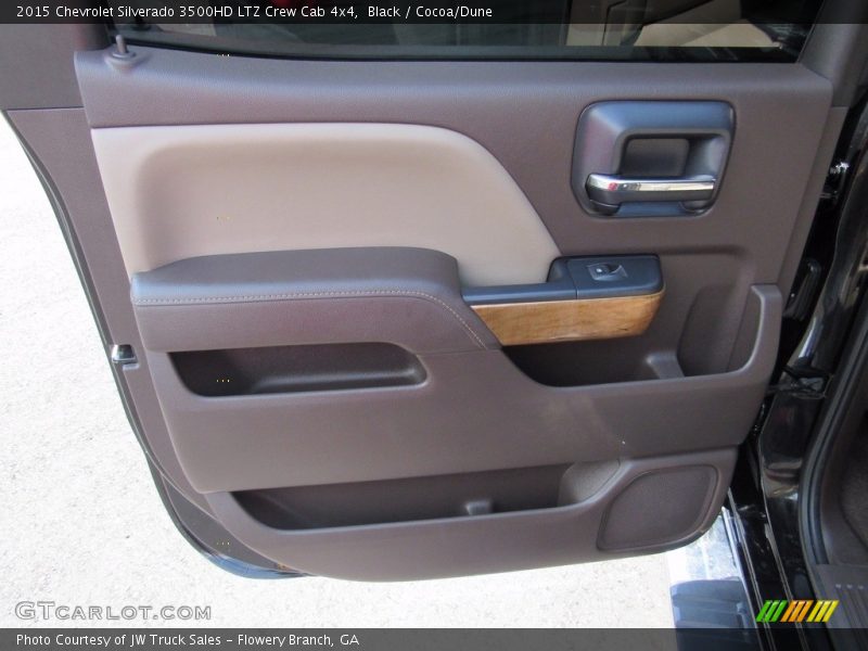 Black / Cocoa/Dune 2015 Chevrolet Silverado 3500HD LTZ Crew Cab 4x4