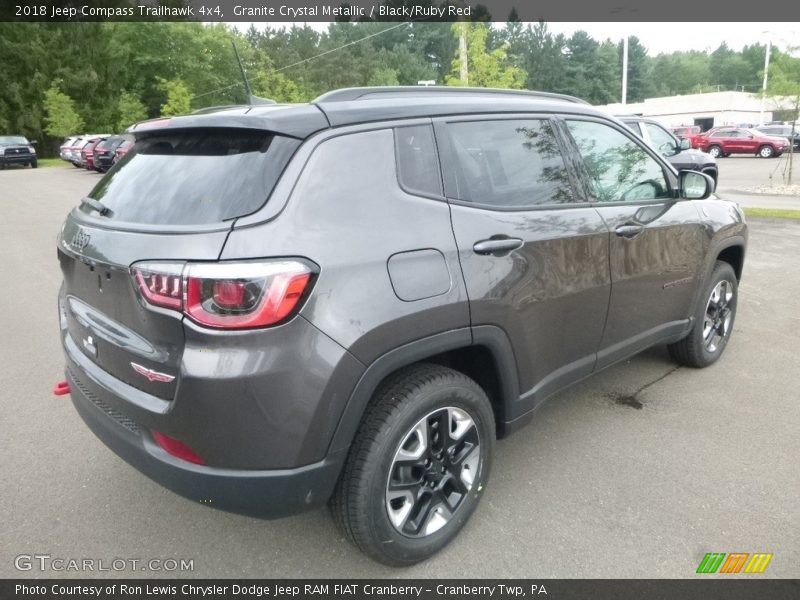 Granite Crystal Metallic / Black/Ruby Red 2018 Jeep Compass Trailhawk 4x4