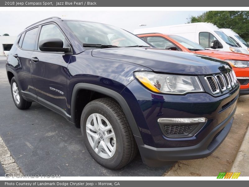 Jazz Blue Pearl / Black 2018 Jeep Compass Sport