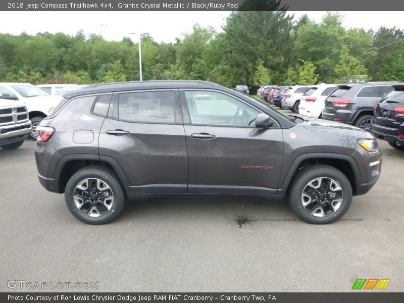 Granite Crystal Metallic / Black/Ruby Red 2018 Jeep Compass Trailhawk 4x4