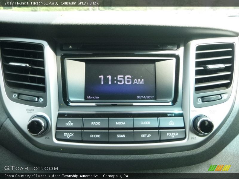 Coliseum Gray / Black 2017 Hyundai Tucson SE AWD
