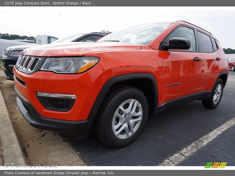 Spitfire Orange / Black 2018 Jeep Compass Sport