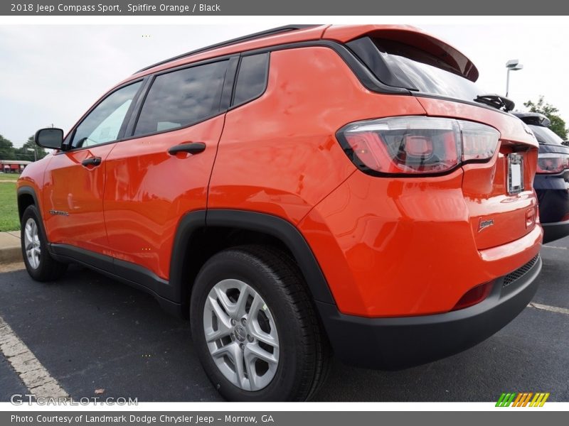 Spitfire Orange / Black 2018 Jeep Compass Sport