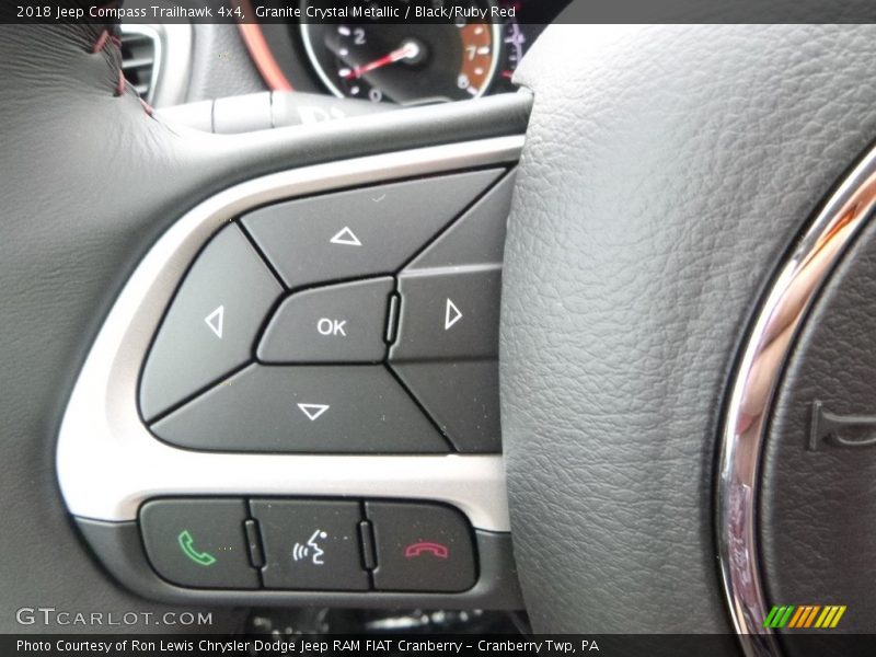 Controls of 2018 Compass Trailhawk 4x4