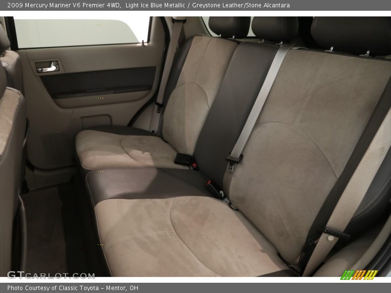 Light Ice Blue Metallic / Greystone Leather/Stone Alcantara 2009 Mercury Mariner V6 Premier 4WD
