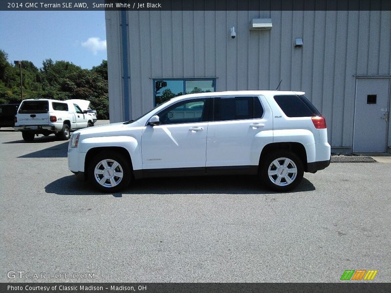 Summit White / Jet Black 2014 GMC Terrain SLE AWD