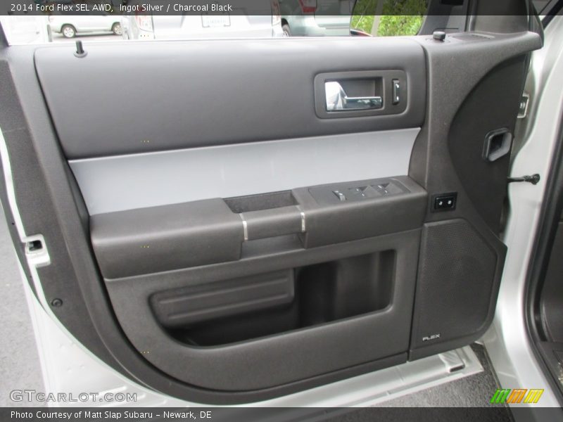 Ingot Silver / Charcoal Black 2014 Ford Flex SEL AWD