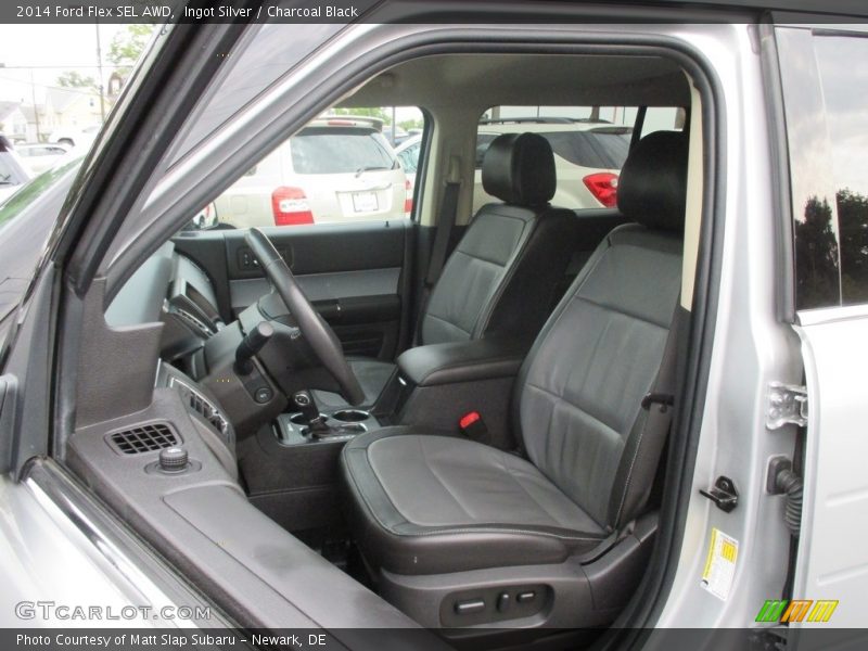 Ingot Silver / Charcoal Black 2014 Ford Flex SEL AWD