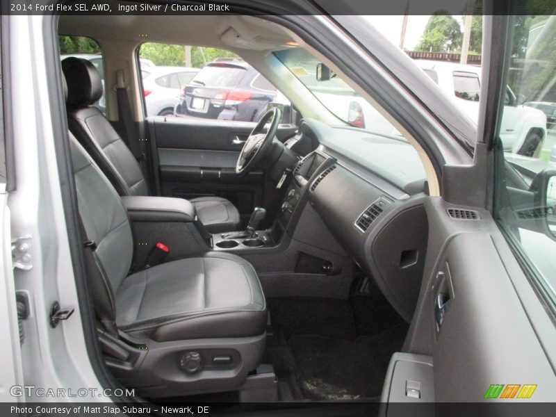Ingot Silver / Charcoal Black 2014 Ford Flex SEL AWD