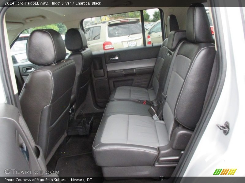 Ingot Silver / Charcoal Black 2014 Ford Flex SEL AWD