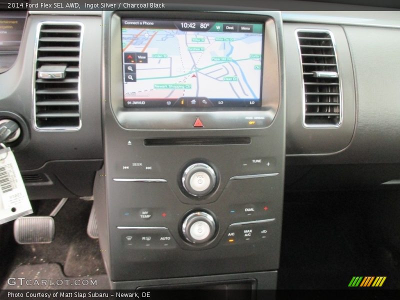 Ingot Silver / Charcoal Black 2014 Ford Flex SEL AWD