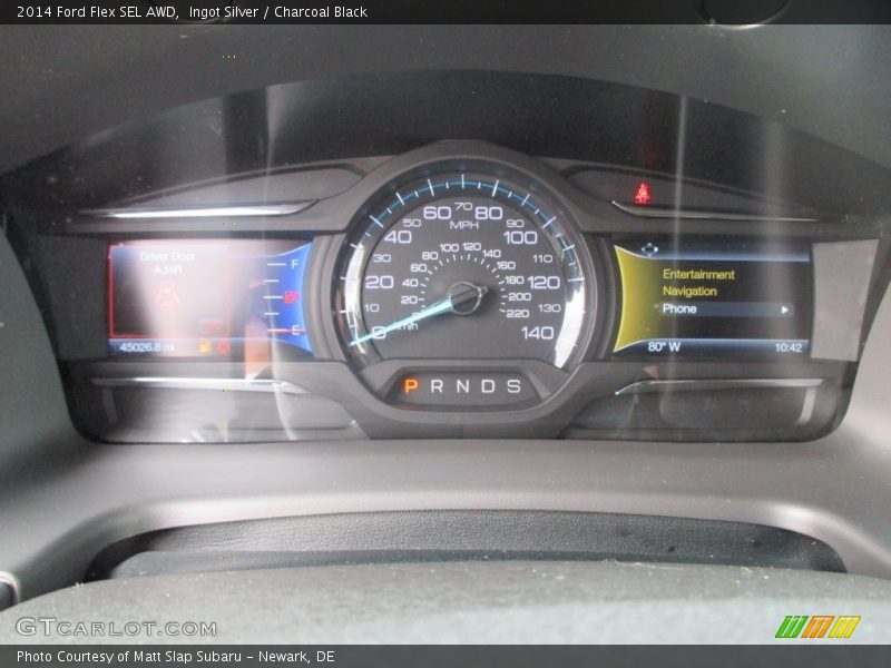 Ingot Silver / Charcoal Black 2014 Ford Flex SEL AWD