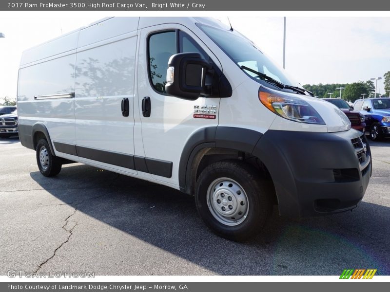 Bright White / Gray 2017 Ram ProMaster 3500 High Roof Cargo Van