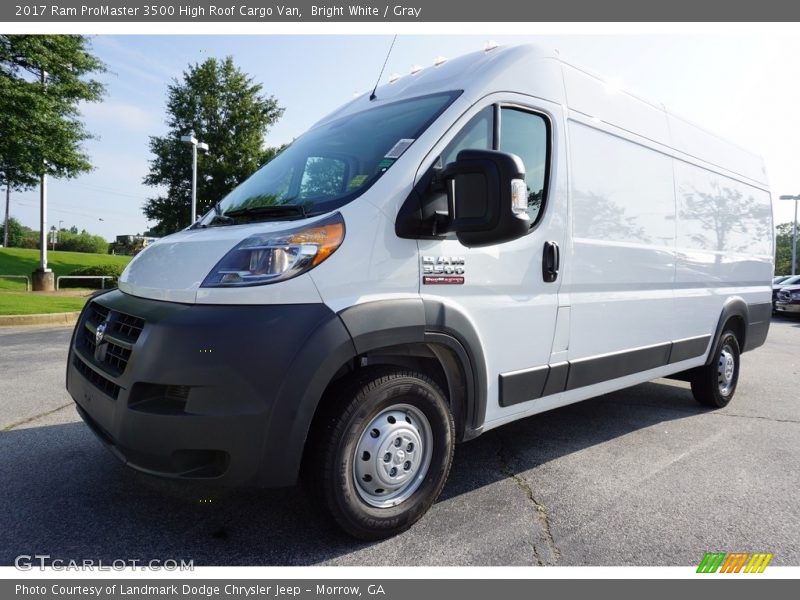 Bright White / Gray 2017 Ram ProMaster 3500 High Roof Cargo Van