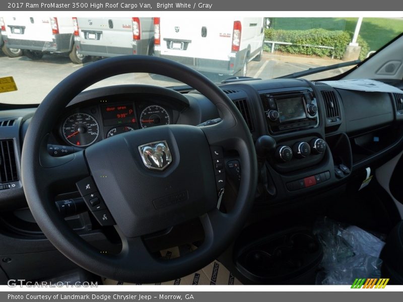 Bright White / Gray 2017 Ram ProMaster 3500 High Roof Cargo Van