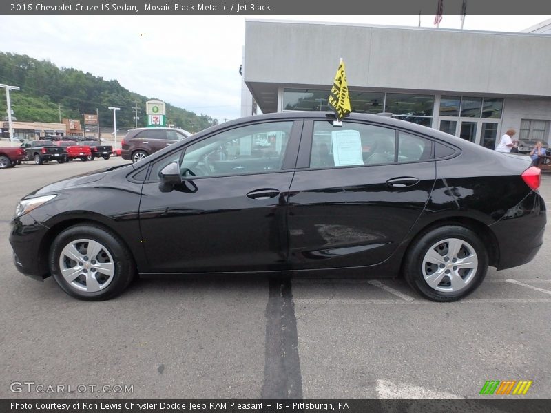 Mosaic Black Metallic / Jet Black 2016 Chevrolet Cruze LS Sedan