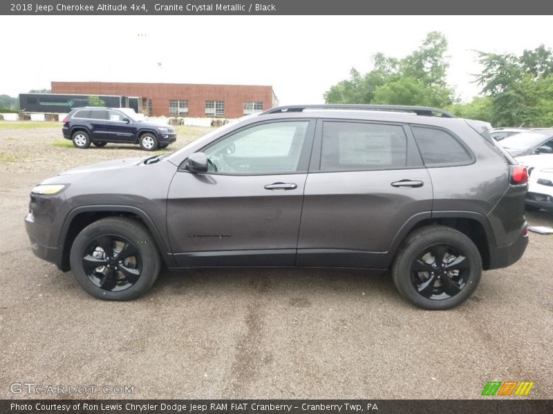 Granite Crystal Metallic / Black 2018 Jeep Cherokee Altitude 4x4