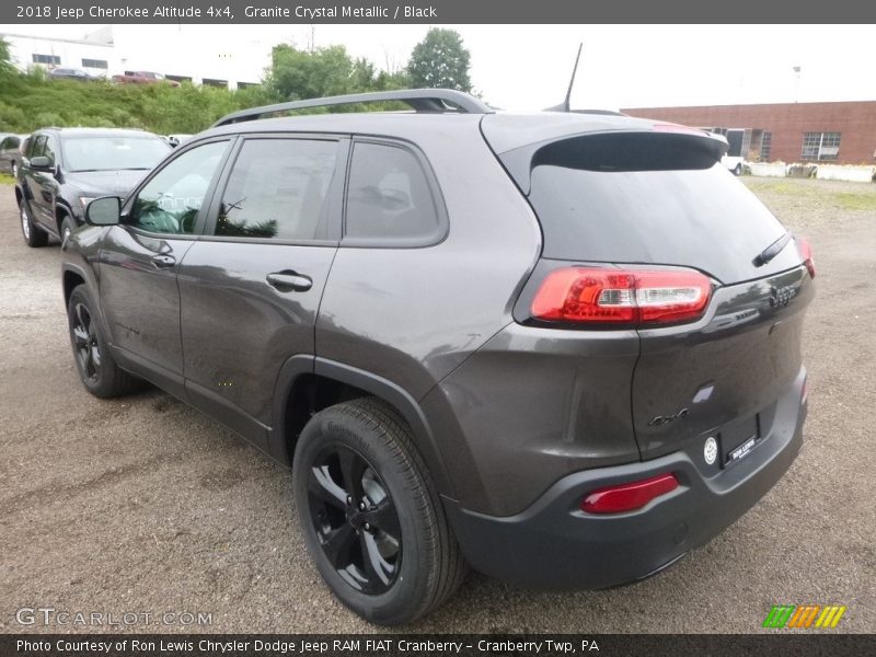 Granite Crystal Metallic / Black 2018 Jeep Cherokee Altitude 4x4