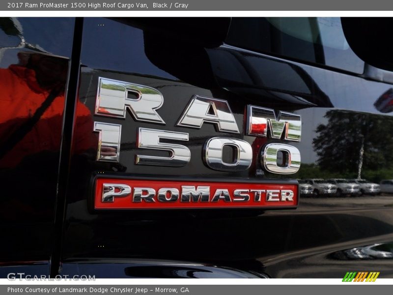 Black / Gray 2017 Ram ProMaster 1500 High Roof Cargo Van