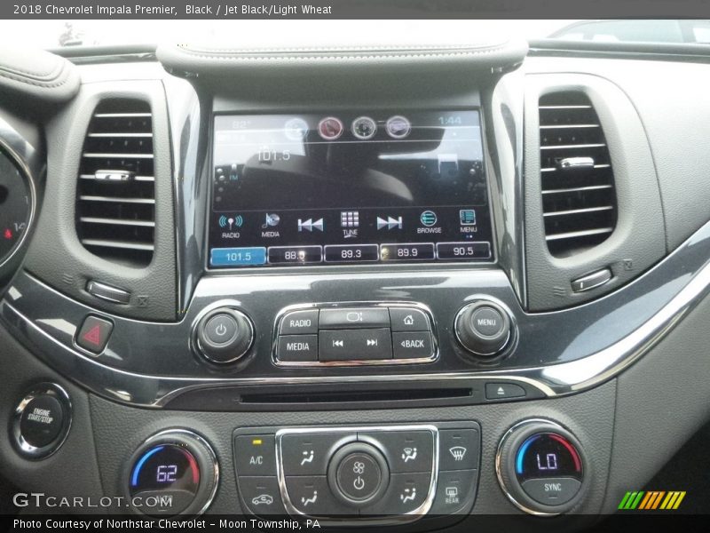 Black / Jet Black/Light Wheat 2018 Chevrolet Impala Premier