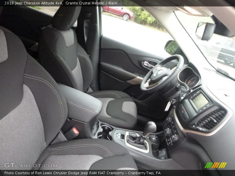 Granite Crystal Metallic / Black 2018 Jeep Cherokee Altitude 4x4