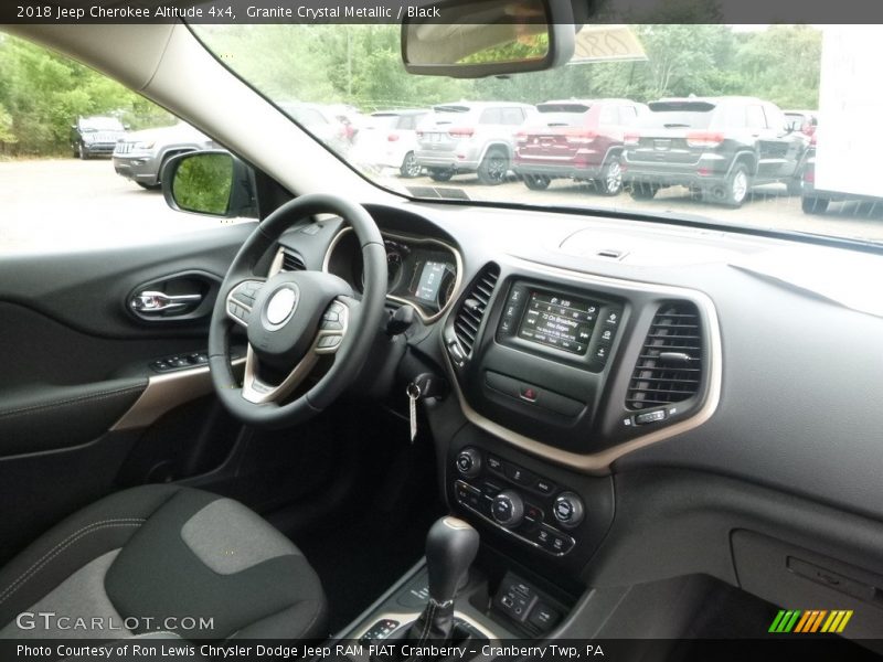 Granite Crystal Metallic / Black 2018 Jeep Cherokee Altitude 4x4