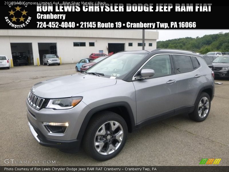 Billet Silver Metallic / Black 2018 Jeep Compass Limited 4x4