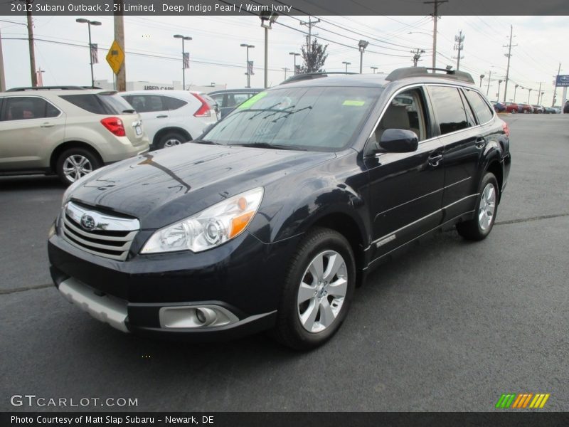 Deep Indigo Pearl / Warm Ivory 2012 Subaru Outback 2.5i Limited