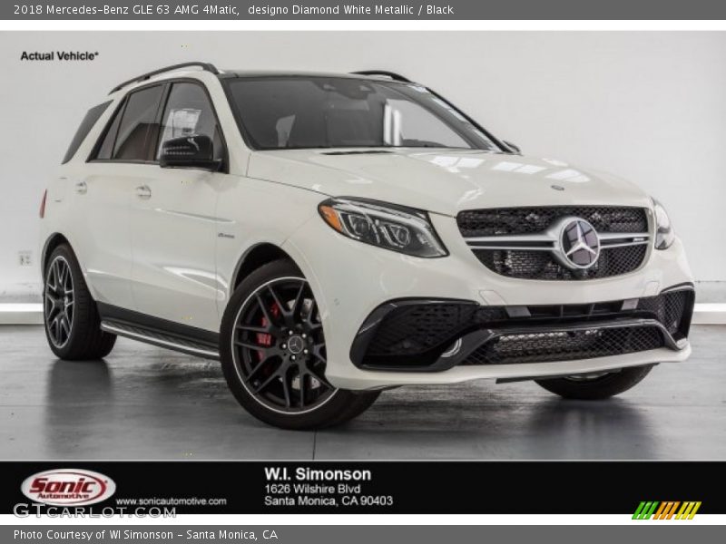 designo Diamond White Metallic / Black 2018 Mercedes-Benz GLE 63 AMG 4Matic