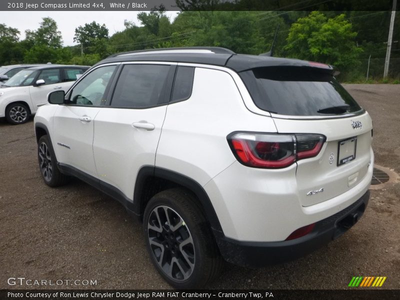 White / Black 2018 Jeep Compass Limited 4x4