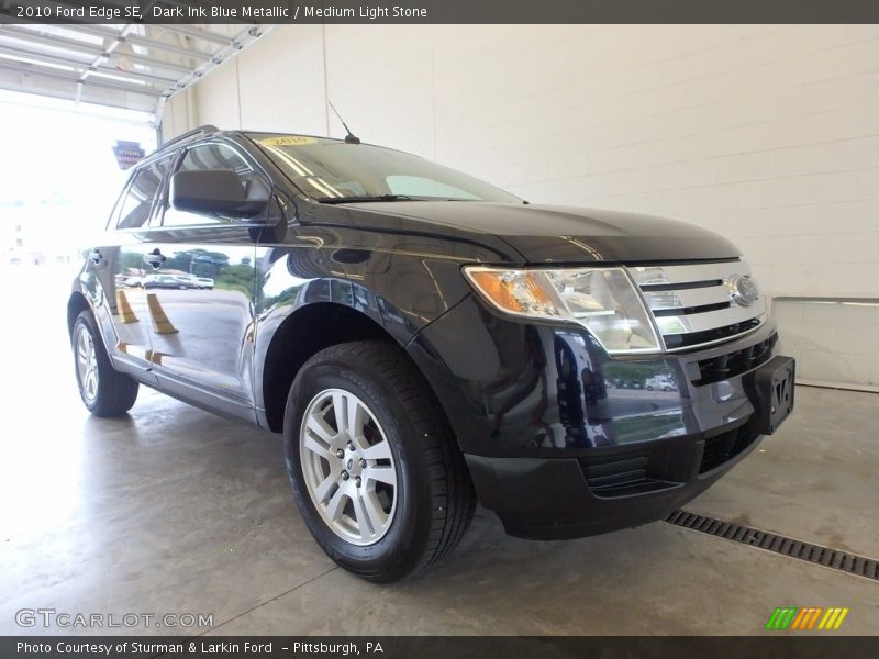 Dark Ink Blue Metallic / Medium Light Stone 2010 Ford Edge SE