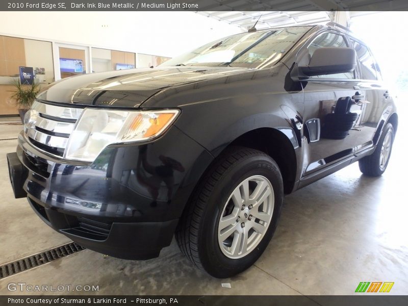 Dark Ink Blue Metallic / Medium Light Stone 2010 Ford Edge SE