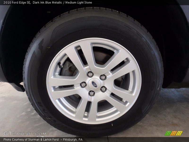 Dark Ink Blue Metallic / Medium Light Stone 2010 Ford Edge SE
