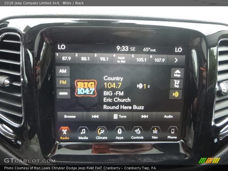 White / Black 2018 Jeep Compass Limited 4x4