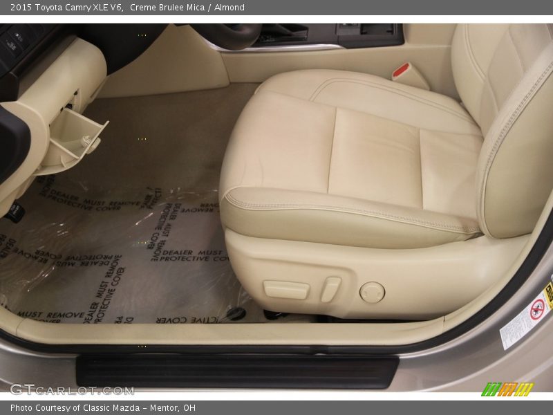 Front Seat of 2015 Camry XLE V6