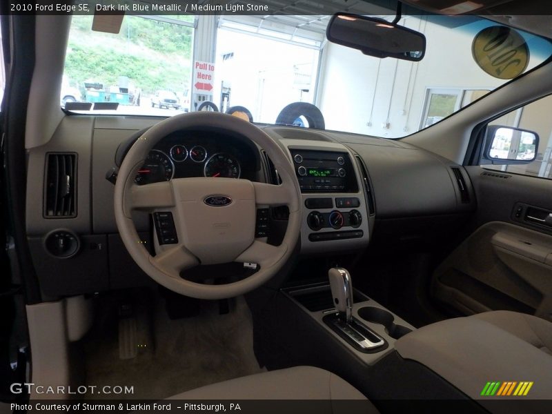 Dark Ink Blue Metallic / Medium Light Stone 2010 Ford Edge SE