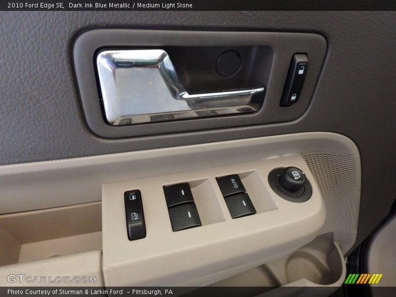 Dark Ink Blue Metallic / Medium Light Stone 2010 Ford Edge SE