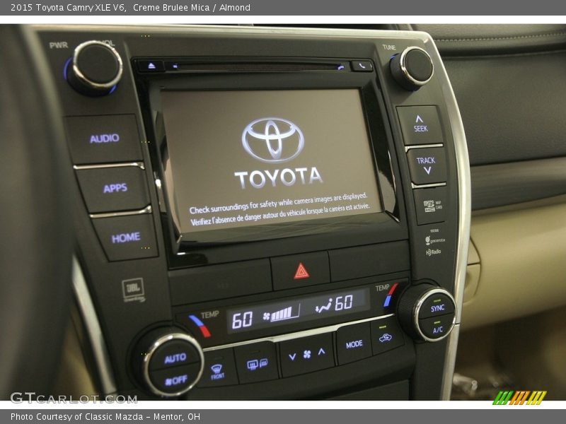Controls of 2015 Camry XLE V6