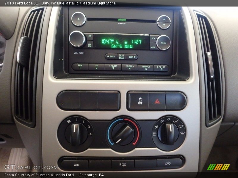 Dark Ink Blue Metallic / Medium Light Stone 2010 Ford Edge SE