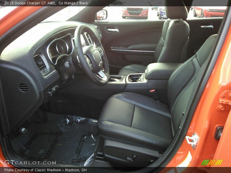 Go Mango / Black 2018 Dodge Charger GT AWD