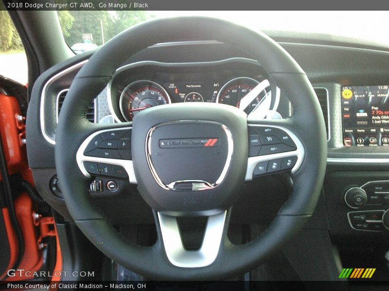 Go Mango / Black 2018 Dodge Charger GT AWD